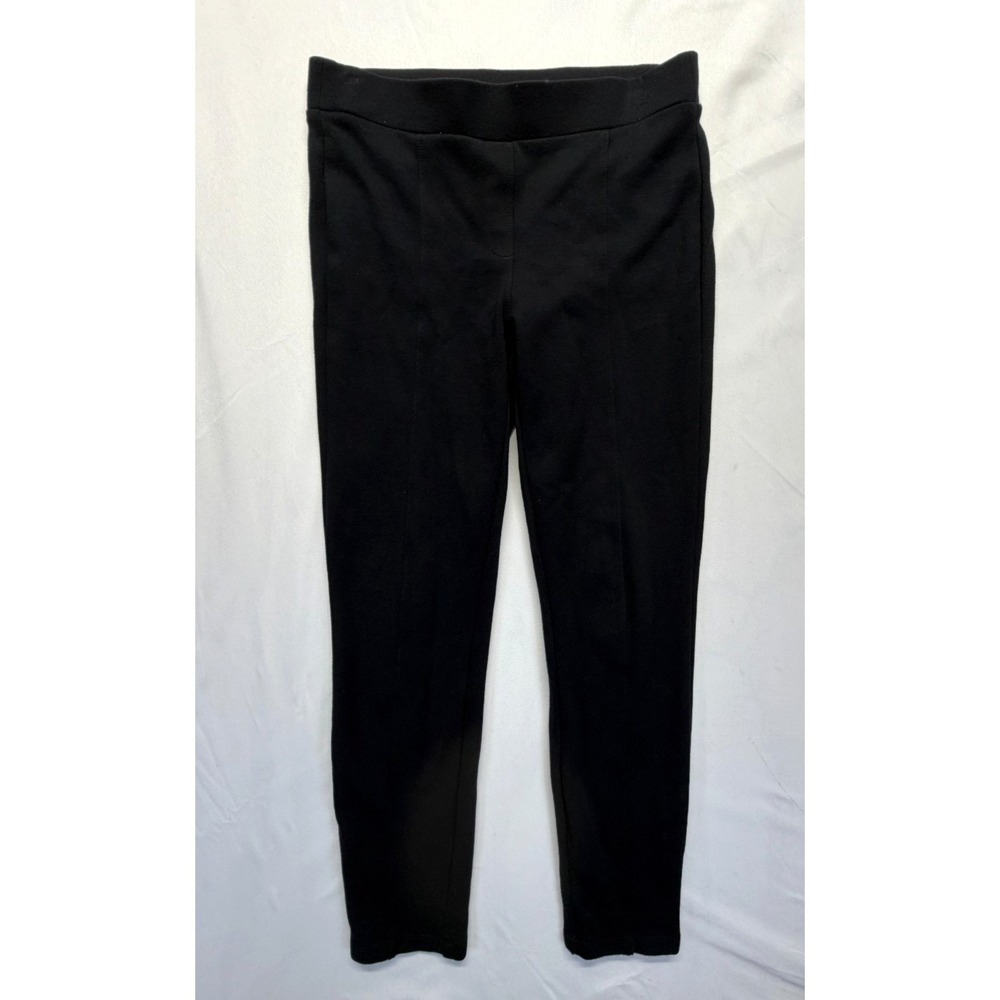 Style&Co. Ankle Leggings Womens Medium Black Rayon Stretch Skinny Leg Pull-On